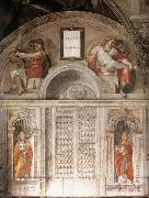 Lunette and Popes, Michelangelo Buonarroti